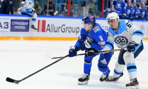 Стартовал первый матч серии «Барыса» с «Сибирью» в виртуальном плей-офф КХЛ