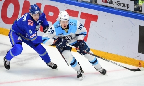 «Барыс» начал третий матч с «Сибирью» в виртуальном плей-офф КХЛ