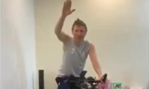 Видео тренировки защитника «Астаны» в домашних условиях