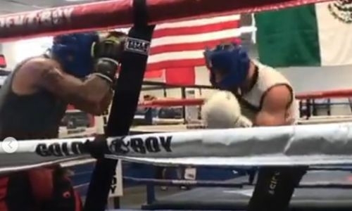 Казахстанский боксер из Golden Boy начал спарринги в США. Видео