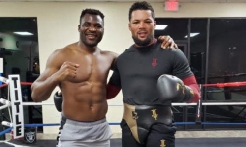 «Бомбы в голову». Тренировавшийся с Головкиным супертяж подрался с нокаутером из UFC