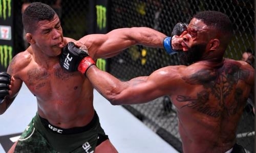 Экс-чемпиона UFC Тайрона Вудли сенсационно избили в главном бою турнира. Видео