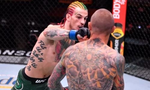 Непобежденный боец с радужной прической одним ударом отправил соперника в глубокий нокаут на UFC 250. Видео