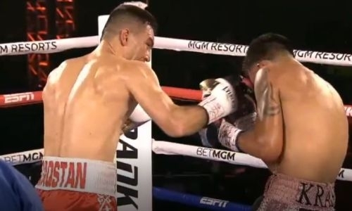 Видео боя, или Как казахстанский спарринг-партнер «Канело» избивал американца в США