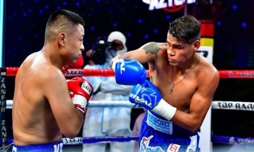 Эффектным нокаутом от чемпиона мира закончился главный бой вечера бокса Top Rank. Видео