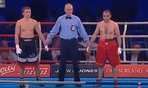 12 лет назад Головкин одержал 13 победу в профи, но соперник ни разу не попал в нокдаун и огрызался. Видео