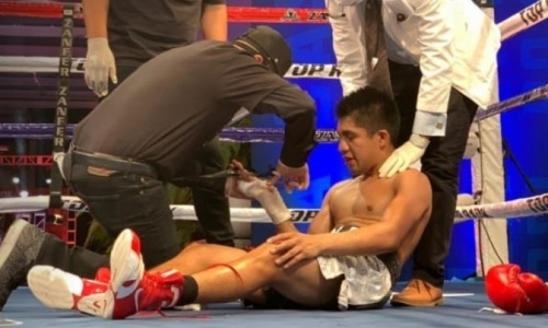 Нокаут года? Проигравшего казахстанцу боксера уничтожили пушечным апперкотом. Видео