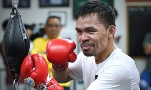 Готовится к Головкину? Пакьяо показал сумасшедшую скорость ударов на тренировке. Видео