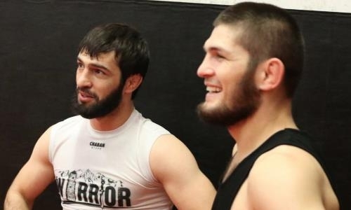 «Готовлю брата к сентябрю». Хабиб показал тренировку с обидчиком Куата Хамитова. Фото