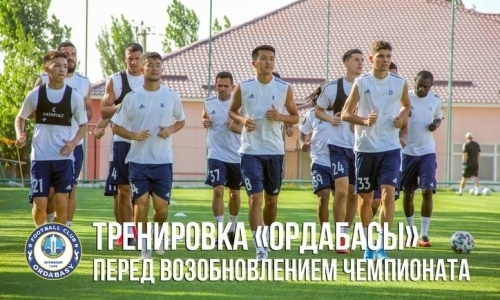 Видео очередной тренировки «Ордабасы» перед возобновлением КПЛ