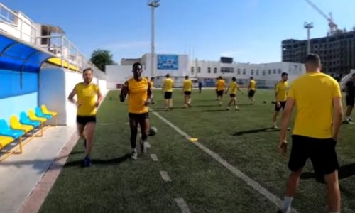 Видео тренировки «Каспия» перед возобновлением сезона КПЛ