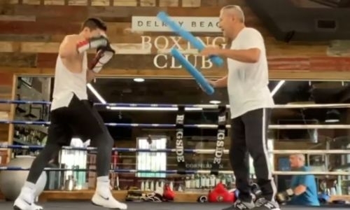 Данияр Елеусинов показал тренировку защиты перед боем с экс-чемпионом мира