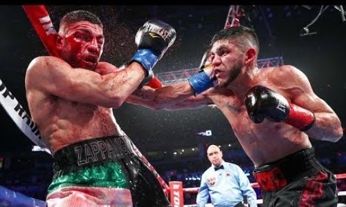 Тренировавшийся с Головкиным боксер в яркой рубке с соотечественником одержал 30-ю победу в карьере. Видео