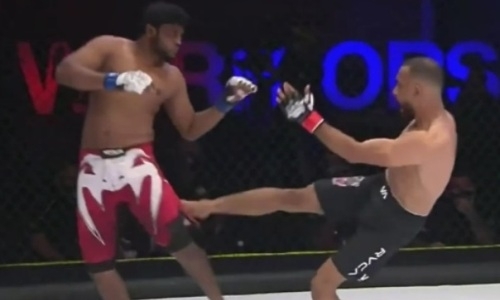 Дебютанта нокаутировали за 19 секунд одним ударом на турнире в ОАЭ. Видео