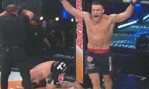 Российский боец нокаутировал соперника и стал новым чемпионом Bellator. Видео