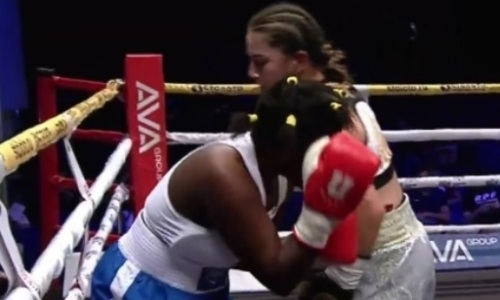 Видео остановки боя, или Как Фируза Шарипова убойными ударами выиграла титул чемпионки мира
