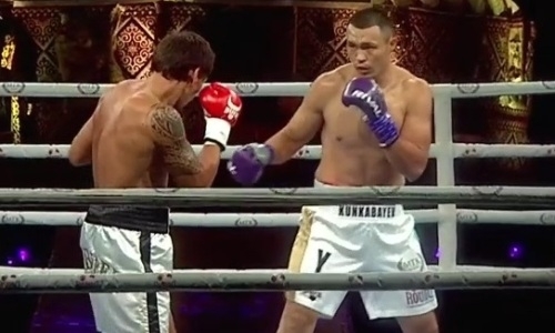 Видео полного боя Кункабаев — Акбербаев с нокаутом во втором раунде