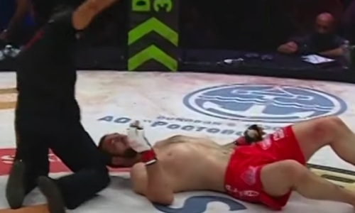 Бой за титул чемпиона FNG завершился нокаутом непобежденного россиянина. Видео