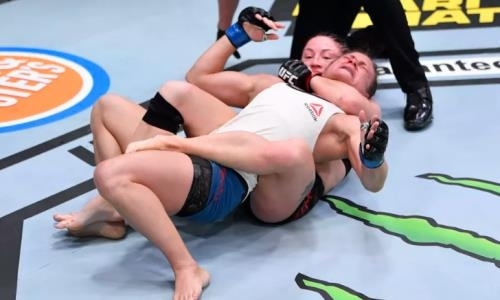 Американка сдалась в первом поединке после поражения от Марии Агаповой в UFC. Видео