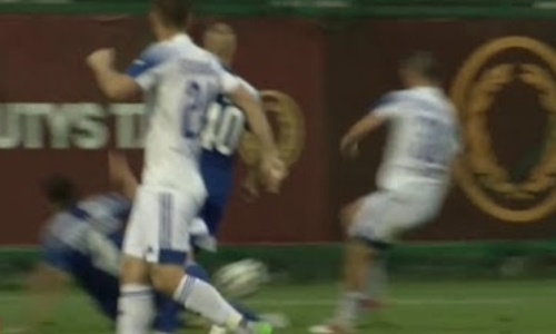 Видео гола Жумаханова матча Премьер-Лиги «Тараз» — «Окжетпес»