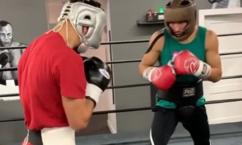 Известный наставник поделился новыми видео с тренировок и спаррингов Жанибека Алимханулы