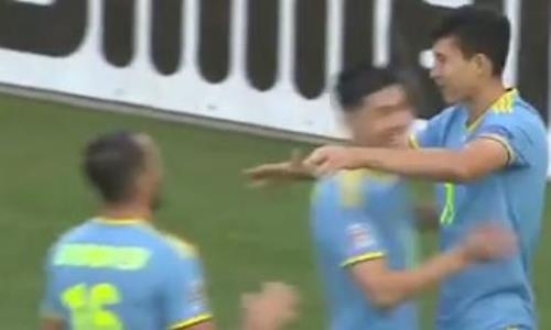 Видео гола Зайнутдинова на третьей минуте матча Лиги наций Литва - Казахстан