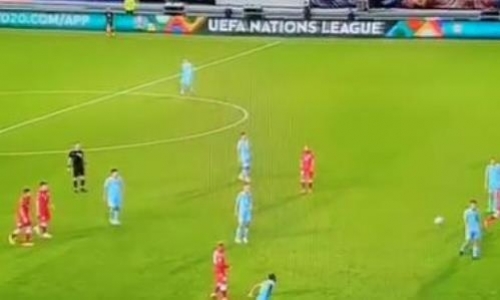 Видео гола Лисаковича матча Лиги наций Казахстан — Беларусь