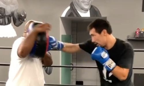 Жанибек Алимханулы продолжает тренировки с известным наставником. Видео