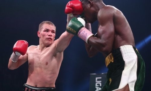 Тренировавшийся с Головкиным экс-чемпион мира из России нокаутом защитил титул WBA. Видео