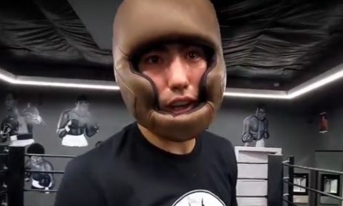 Алимханулы опубликовал новое видео со спарринга перед боем в Лас-Вегасе