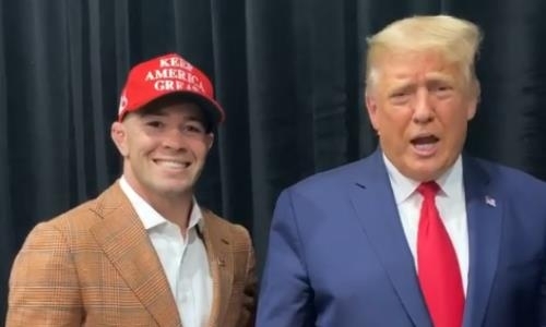 Скандальный боец UFC попытался поцеловать руку Дональду Трампу. Видео