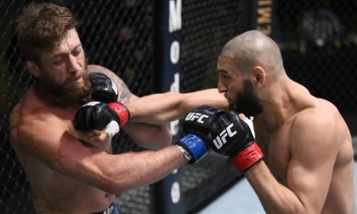 Видео 17-секундного боя Хамзат Чимаев — Джеральд Миршерт в UFC