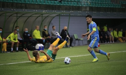 Фоторепортаж с матча Лиги наций Литва — Казахстан 0:2