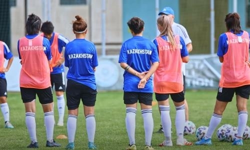 Женская сборная Казахстана представила видео тренировки перед матчем с Австрией