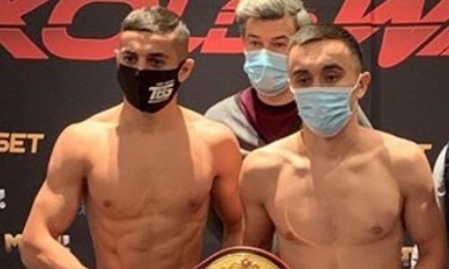 Казахстанский боксер прошел взвешивание перед боем за титул WBA