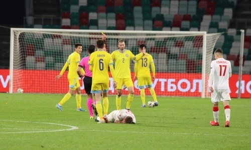 «Осталось без внимания судьи». Белорусы усмотрели пенальти в матче со сборной Казахстана