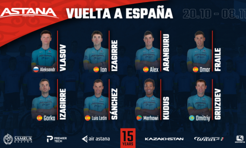«Астана» объявила состав на «Вуэльту Испании»