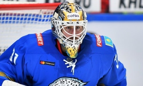 Хоккеист «Барыса» признан лучшим вратарем недели в КХЛ