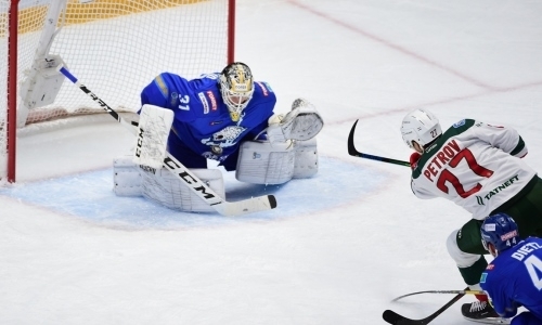 Сэйв голкипера «Барыса» занял второе место в ТОП-10 спасений восьмой недели КХЛ