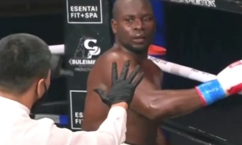 Видео нокаута, или Как казахстанец в дебюте «удосрочил» тяжеловеса с 48 боями