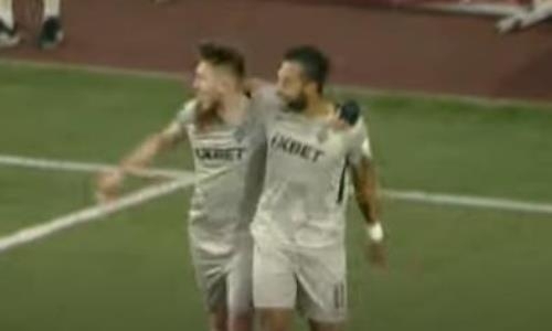 Видео второго гола Аймбетова матча Премьер-Лиги «Жетысу» — «Кайрат»