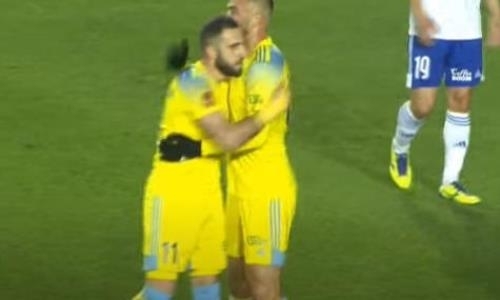 Видео второго гола Барсегяна матча Премьер-Лиги «Окжетпес» — «Астана»