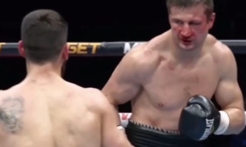 Видео нокаута, или Как казахстанского боксера уложили за 30 секунд до финального гонга