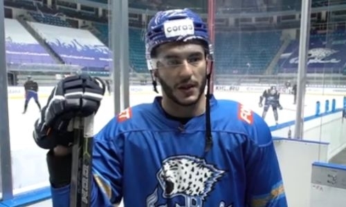 «Я очень взволнован». Новичок «Барыса» рассказал о настрое после первой тренировки с командой. Видео