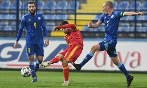 Сборная Казахстана добилась исторического результата в матче с Черногорией