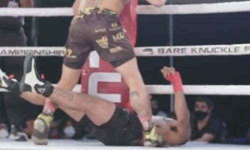 Нокаут за три секунды стал рекордным в лиге боёв на голых кулаках. Видео