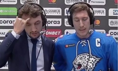 Пресс-атташе «Барыса» заставил смеяться казахстанцев своей блестящей работой переводчика Даррена Дица. Видео