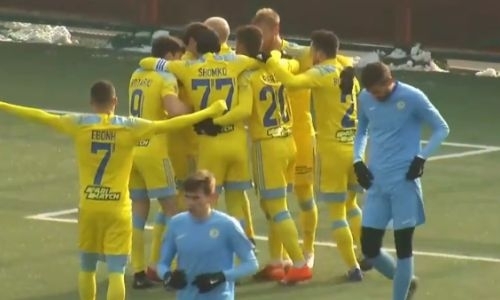 «Астана» выиграла заключительный матч сезона благодаря голу в компенсированное время