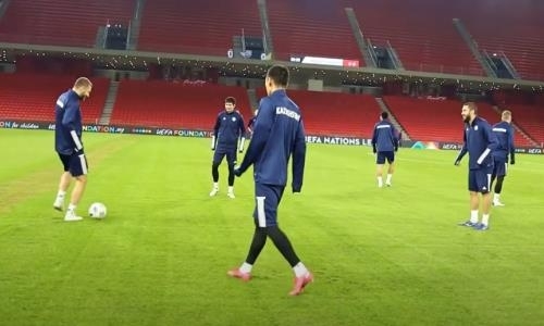 Сборная Казахстана показала видео тренировки перед матчем с Албанией
