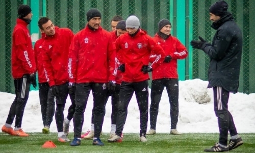 «Кайсар» показал фото с тренировки перед матчем с «Ордабасы»
